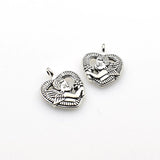 15PCS Love Cupid Charms,Antique Silver Tone Double Sided-RS1002