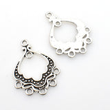 20PCS 1 to 5 Connector Charms,Antique Silver Tone-RS1159