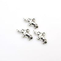 20PCS Rhinoceros Charms Antique Silver Tone-RS1111