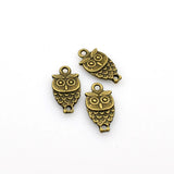 30PCS Owl Charms,Antique Bronze Tone Double Sided-RS416