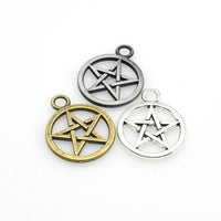 10PCS Five-pointed Star Charms,3 Colors Available-RS282