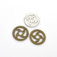 12PCS Gear Charms,2 Colors Available Double Sided-RS636