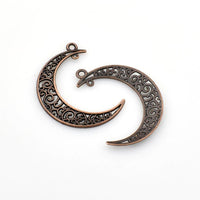 15PCS Hollow Moon Charms,7 Colors Available-RS163