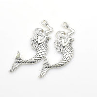 8PCS Big Mermaid Charms 4 Colors Available-RS339