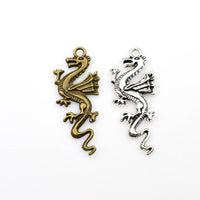 10PCS Dragon Charms,2 Colors Available-RS980