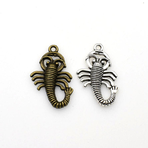 15PCS Scorpion Charms,2 Colors Available-RS816