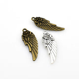 15PCS Rose Wing Charms,2 Colors Available Double Sided-RS310