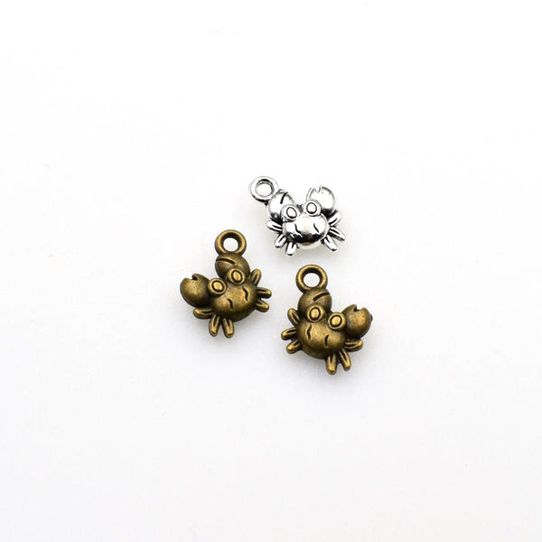 25PCS Crab Charms,2 Colors Available 3D-RS866