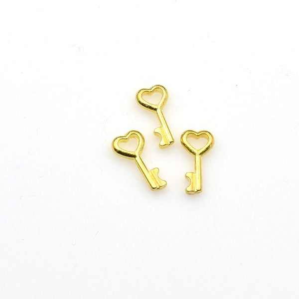 20PCS Little Gold Key Charms-RS789