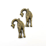 8PCS Giraffe Charms,Antique Bronze Tone-RS110