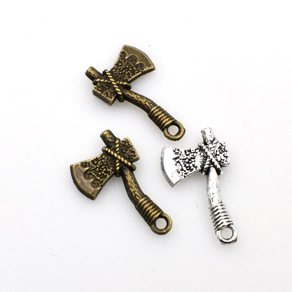 25PCS Axe Charms,2 Colors Available Double Sided-RS385