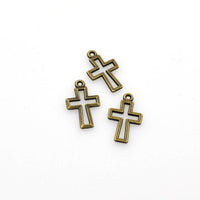 40PCS Little Cross Charms,2 Colors Available-RS993