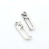 25PCS Saw Charms,Antique Silver Tone Double Sided-RS568