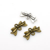 40PCS Bow-knot Connector Charms,2 Colors Available-RS572