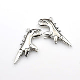 1PCS Big Dinosaur Charms,Antique Silver Tone-RS1239