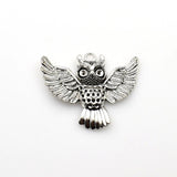 5PCS Big Owl Charms,Antique Silver Tone-RS127