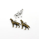 15PCS Wolf Charms,2 Colors Available-RS118