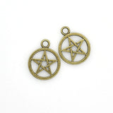 10PCS Five-pointed Star Charms,3 Colors Available-RS282