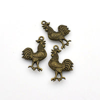 15PCS Cock Charms,3 Colors Available-RS653