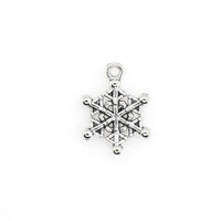 20PCS Snowflake Charms,Antique Silver Tone-RS1028