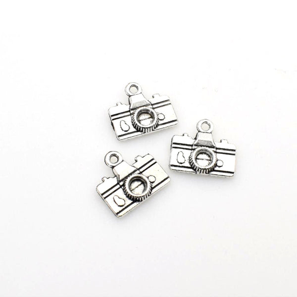 25PCS Camera Charms,Antique Silver Tone-RS341