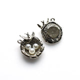 2PCS Bird's Nest Charms,3 Colors Available-RS125