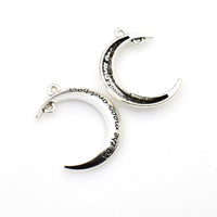 10PCS Moon Charms,2 Colors Available-RS1129