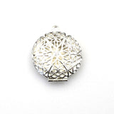 2PCS Round Metal locket Pendants,3 Colors Availabe-TS016