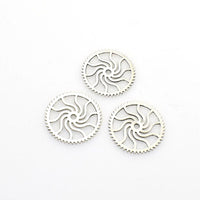 15PCS Gear Charms,Antique Silver Tone Double Sided-RS876