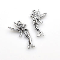 10PCS Angel Girl Charms,Antique Silver Tone-RS396