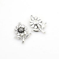 15PCS Sun Flower Charms,2 Colors Available-RS305