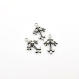 30PCS Cross Charms,Antique Silver Tone-RS831