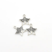 20PCS Star Tree Charms,Antique Silver Tone Double Sided-RS974