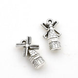 10PCS Exquisite Windmill Charms,2 Colors Available,3D-RS198