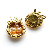 2PCS Bird's Nest Charms,3 Colors Available-RS125