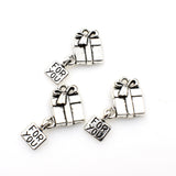 20PCS Gift Box Charms,Antique Silver Tone-RS886