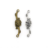 10PCS Rose Connector Charms,2 Colors Available-RS057