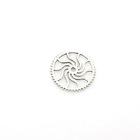 15PCS Gear Charms,Antique Silver Tone Double Sided-RS876