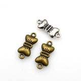 25PCS Bow-knot Connector Charms,2 Colors Available-RS268