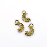 20PCS Moon And Star Charms,2 Colors Available Double Sided-RS741