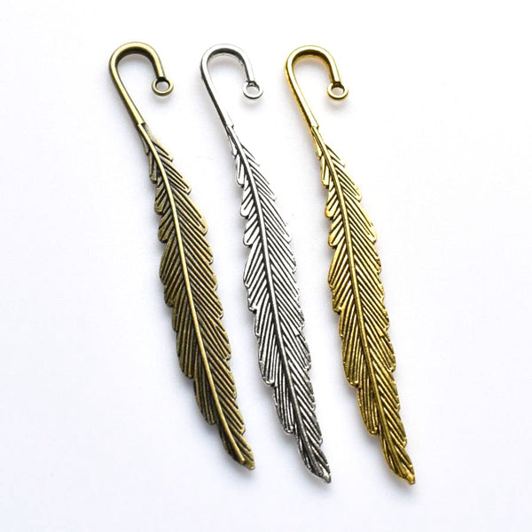 2PCS Long Feather Charms,3 Colors Available-RS210