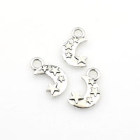 20PCS Moon And Star Charms,2 Colors Available Double Sided-RS741