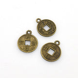 40PCS Ancient Coin Charms,2 Colors Available-RS998