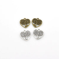 30PCS Heart Tree Charms,2 Colors Available-RS873