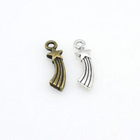 25PCS Shooting Star Charms,2 Colors Available Double Sided-RS815