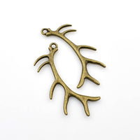 5PCS Large Antlers Charms,2 Colors Available-RS862