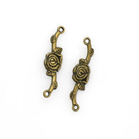 10PCS Rose Connector Charms,2 Colors Available-RS057