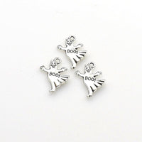 20PCS Ghost Charms,Antique Silver Tone-RS919