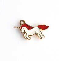 10PCS Enamel Unicorn Charms 3 Colors Available-RS1007