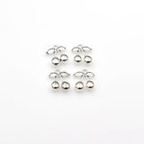 15PCS Double Cherry Charms,Antique Silver Tone 3D-RS1104